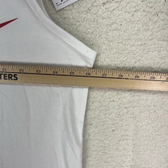 NIKE Youth Unisex Sportswear Essential Tank Top  Medium Graphic WHITE FV5325-100 - Picture 3 of 5